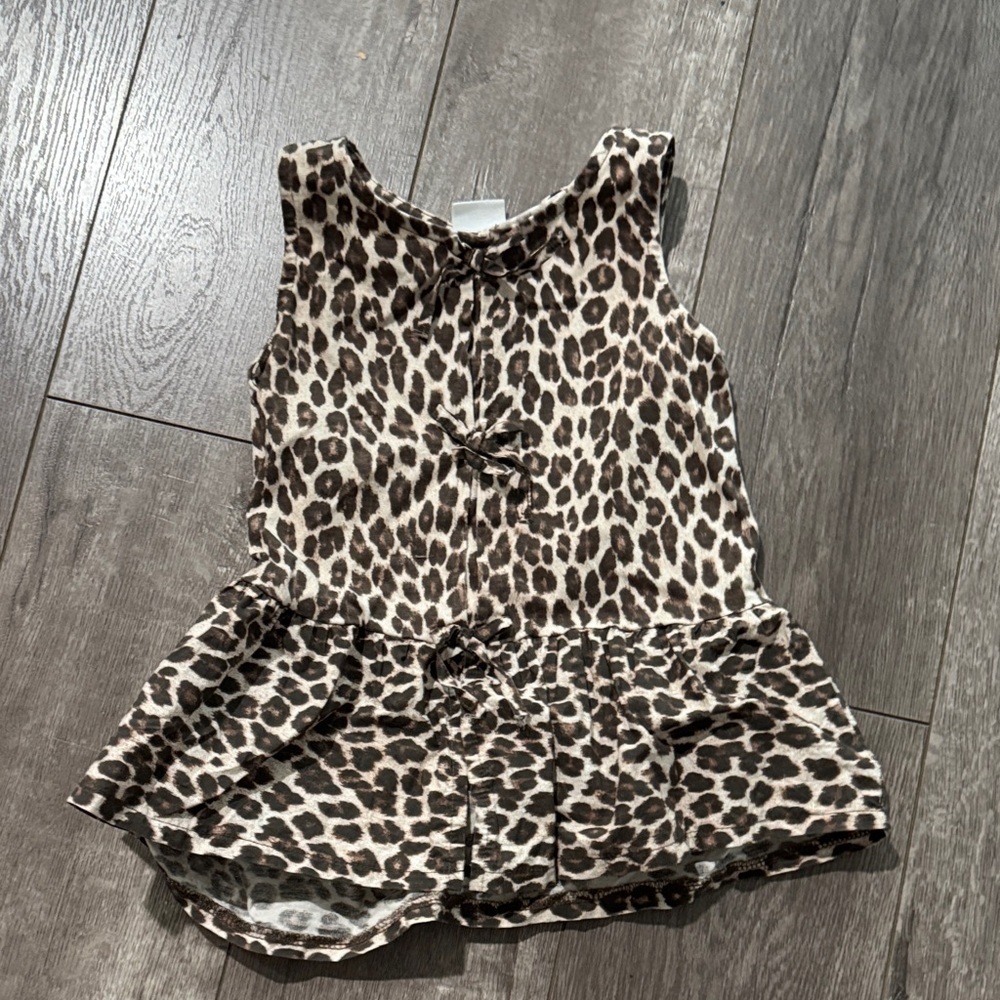 Zara girls animal print tank 8/9
